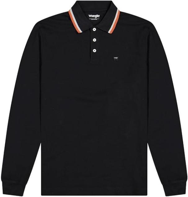 Polo manica lunga in cotone Wrangler uomo