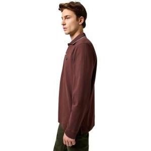 Polo manica lunga in cotone  uomo