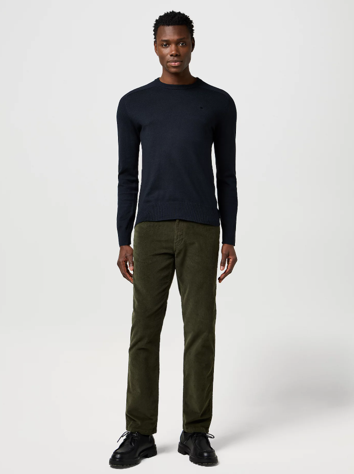 Maglioncino girocollo Wrangler uomo NERO