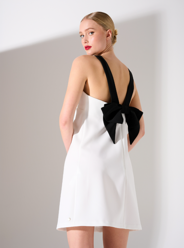 Abito donna Rinascimento bicolor con fiocco