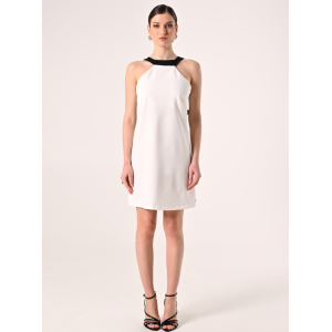 Abito donna  bicolor con fiocco