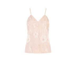 Top misto cotone in lurex donna