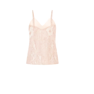 Top misto cotone in lurex donna