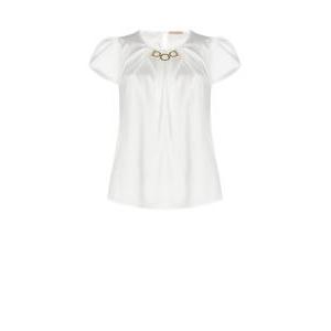 Blusa donna  curvy bianco