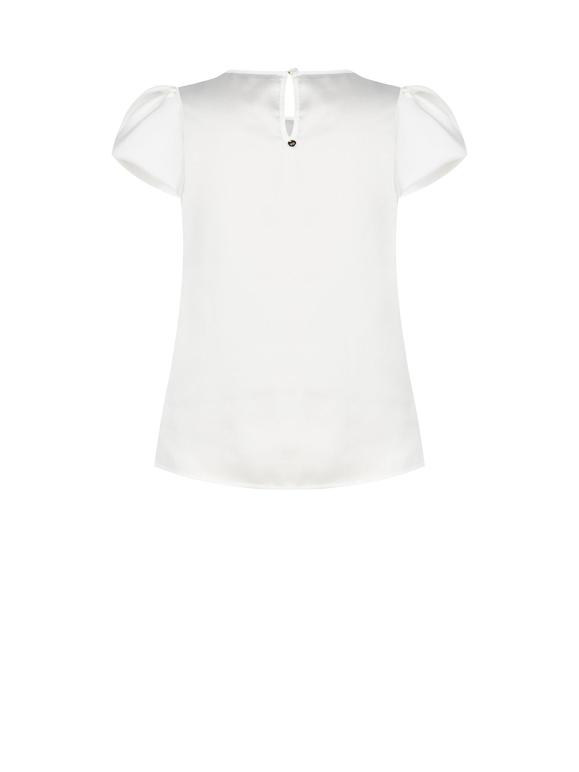 Blusa donna Rinascimento Curvy bianco
