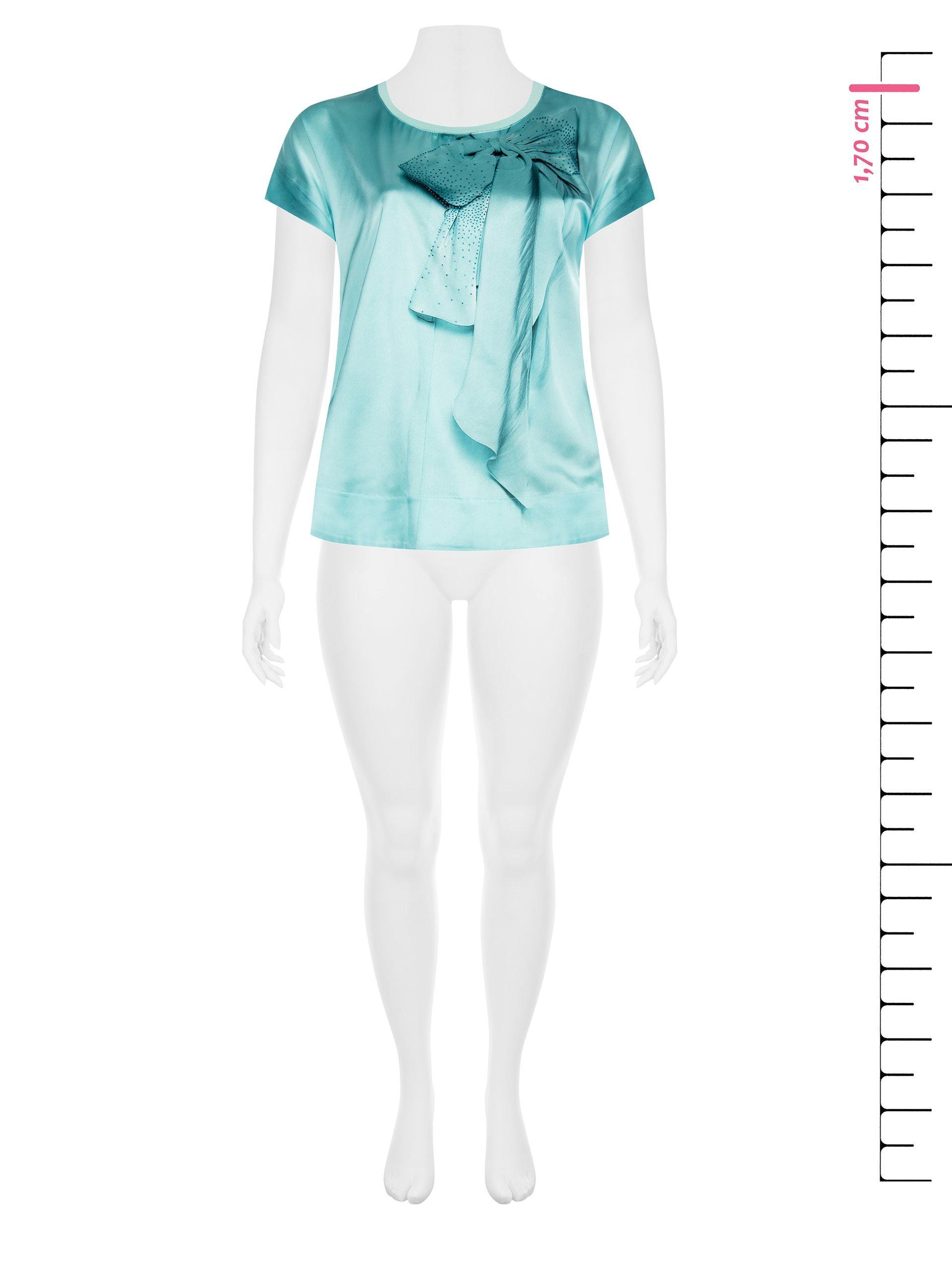 T-shirt in raso Rinascimento Curvy donna