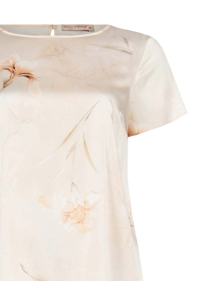 Blusa fantasia floreale Rinascimento donna