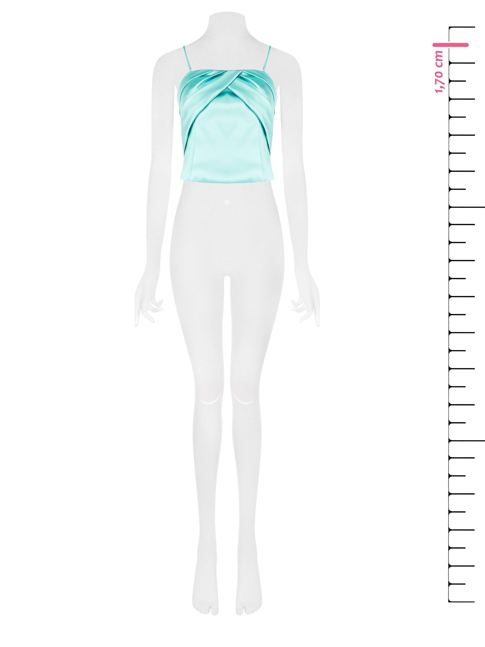 Top bustier in raso Rinascimento donna