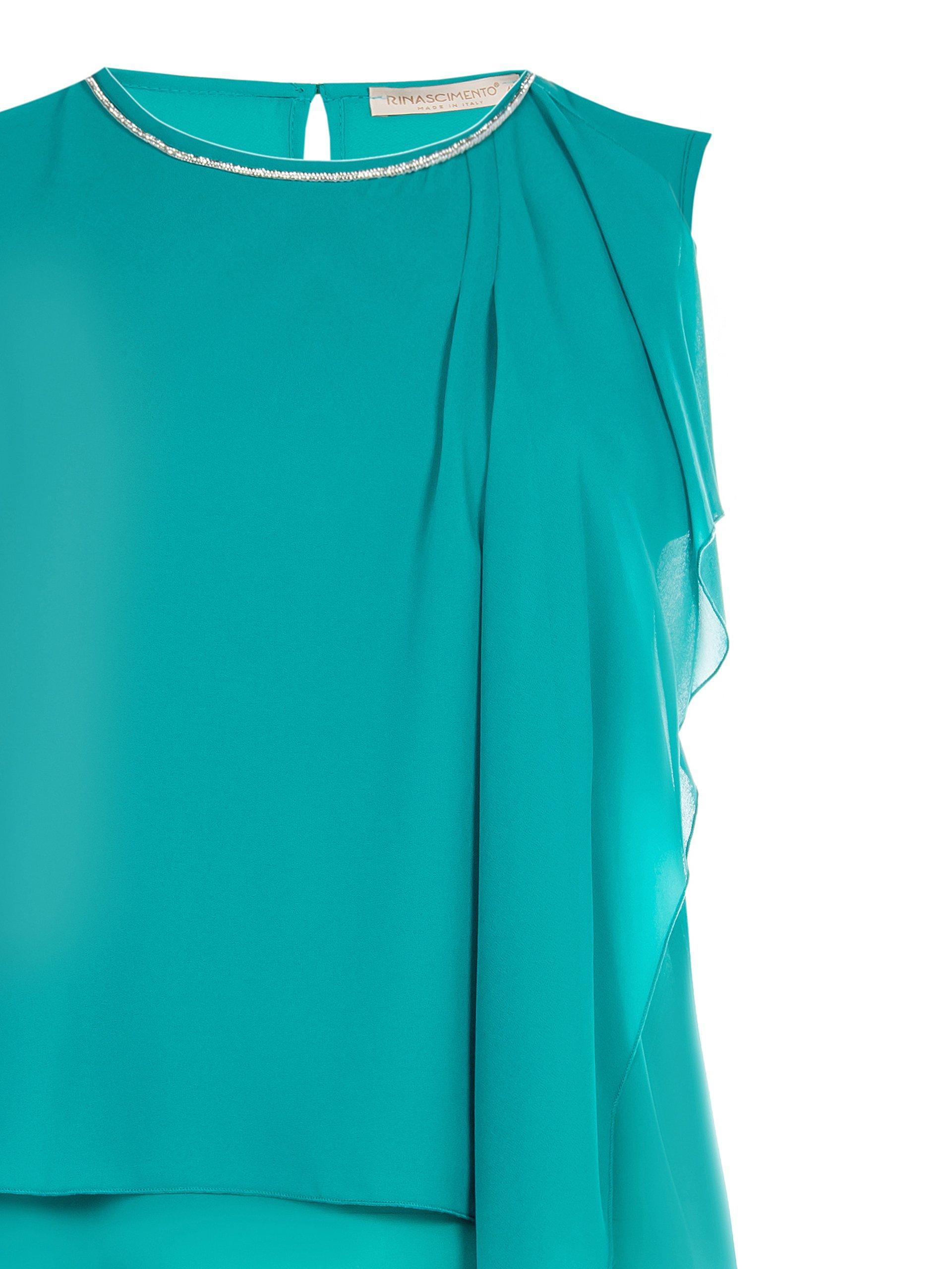 Blusa in georgette e strass Rinascimento Curvy donna
