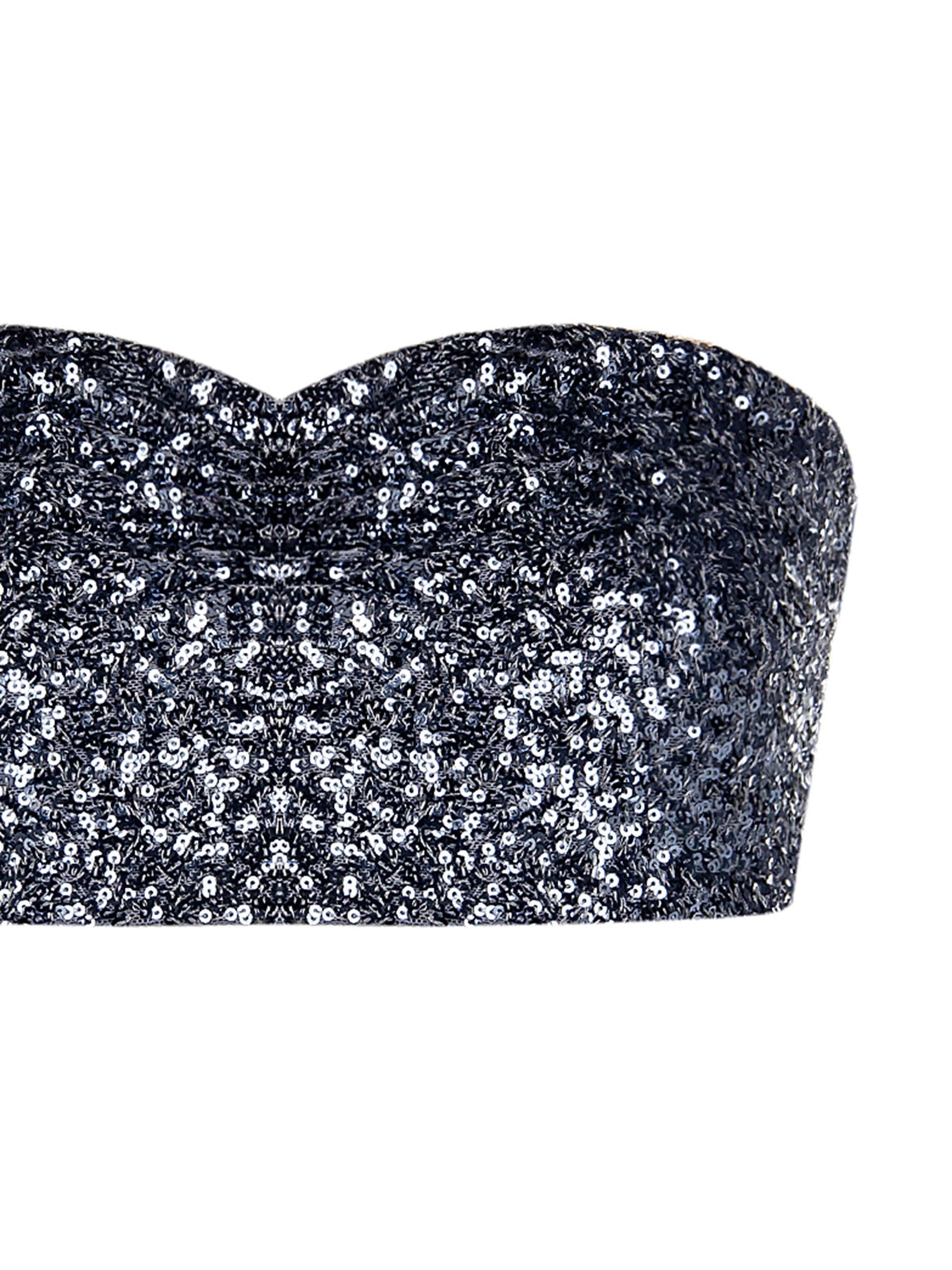 Min top fascia con pailettes Rinascimento