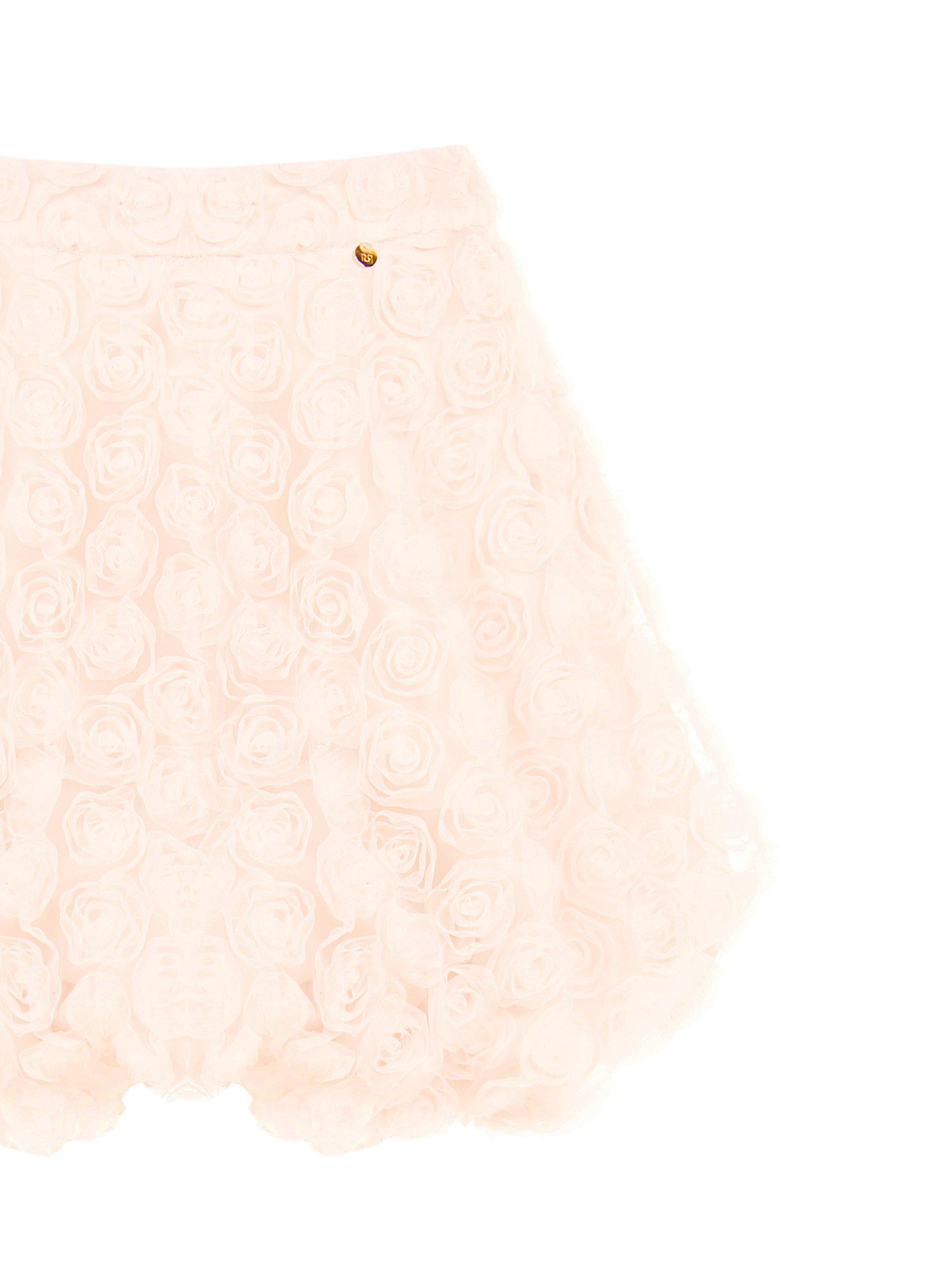 Minigonna palloncino con delicate rose Rinascimento