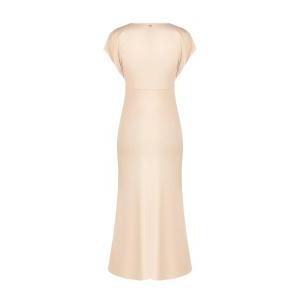 Abito in misto viscosa donna  beige