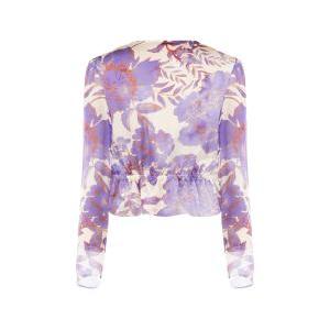 Blusa corta ad incrocio  donna