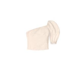 Crop top monospalla rinascimento donna