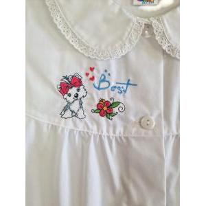 Grembiule scuola elementare da bambina  bianco