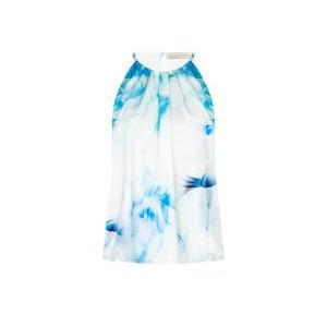 Top sfiancato in raso  donna