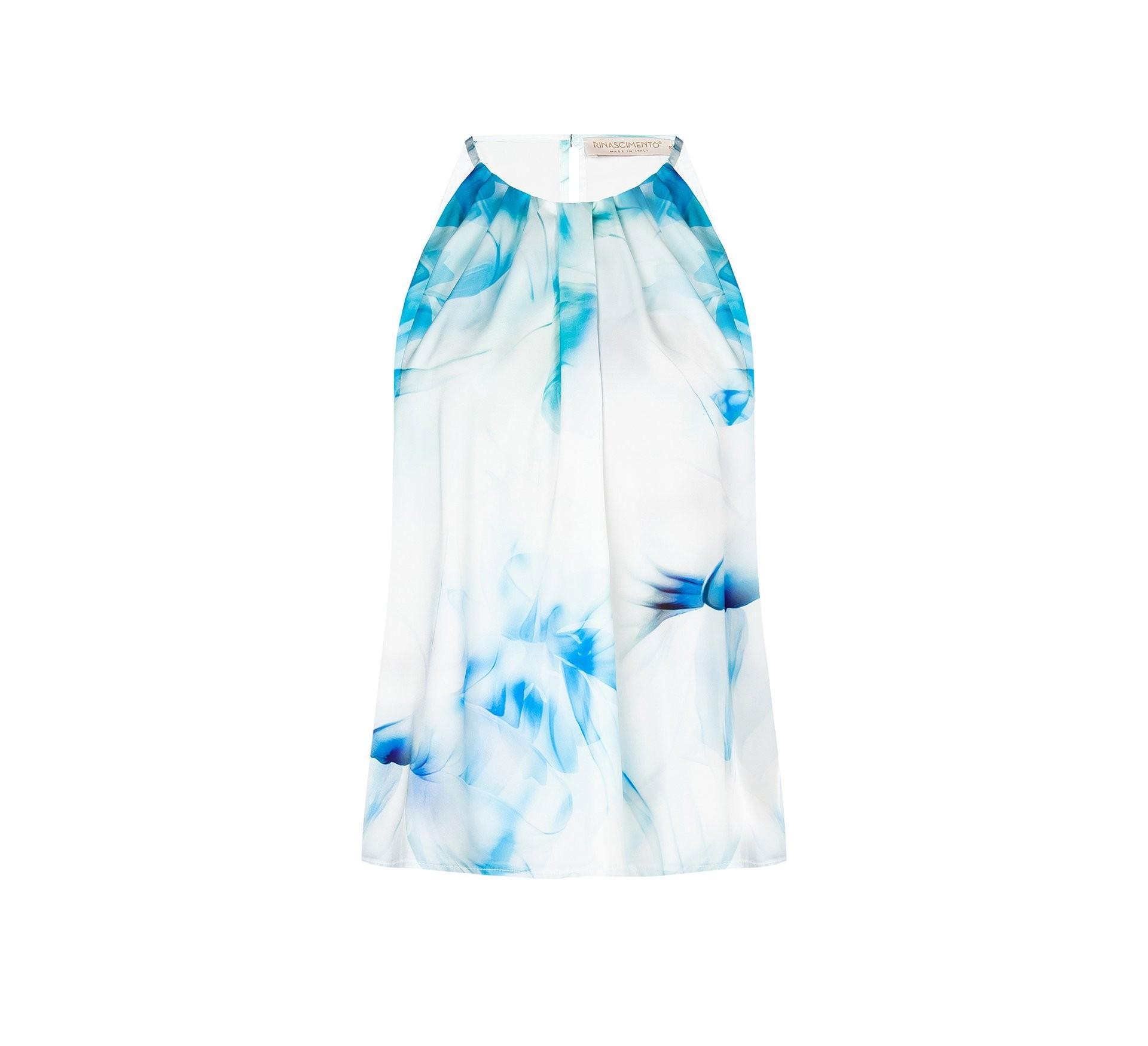 Top sfiancato in raso Rinascimento donna