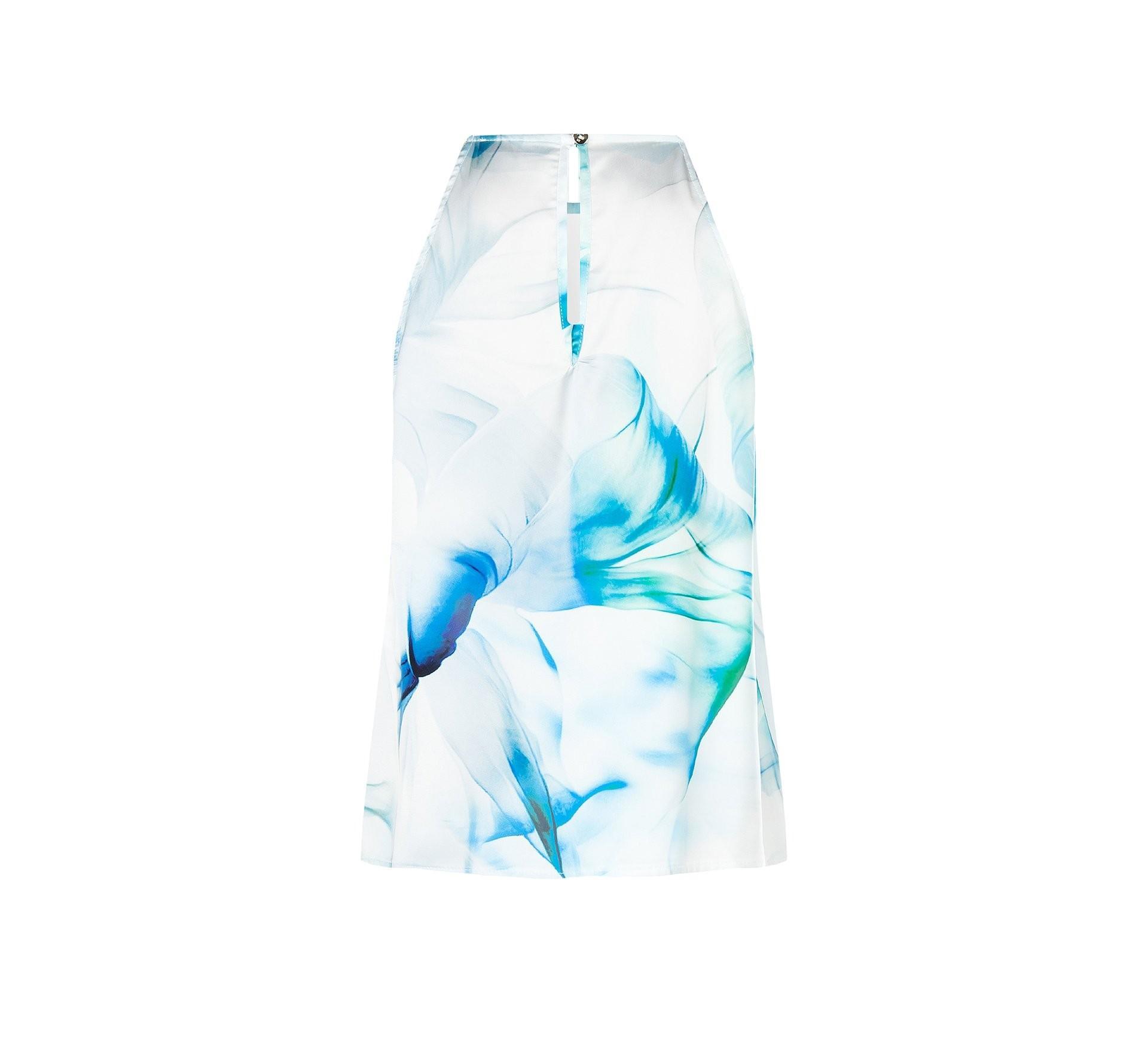 Top sfiancato in raso Rinascimento donna