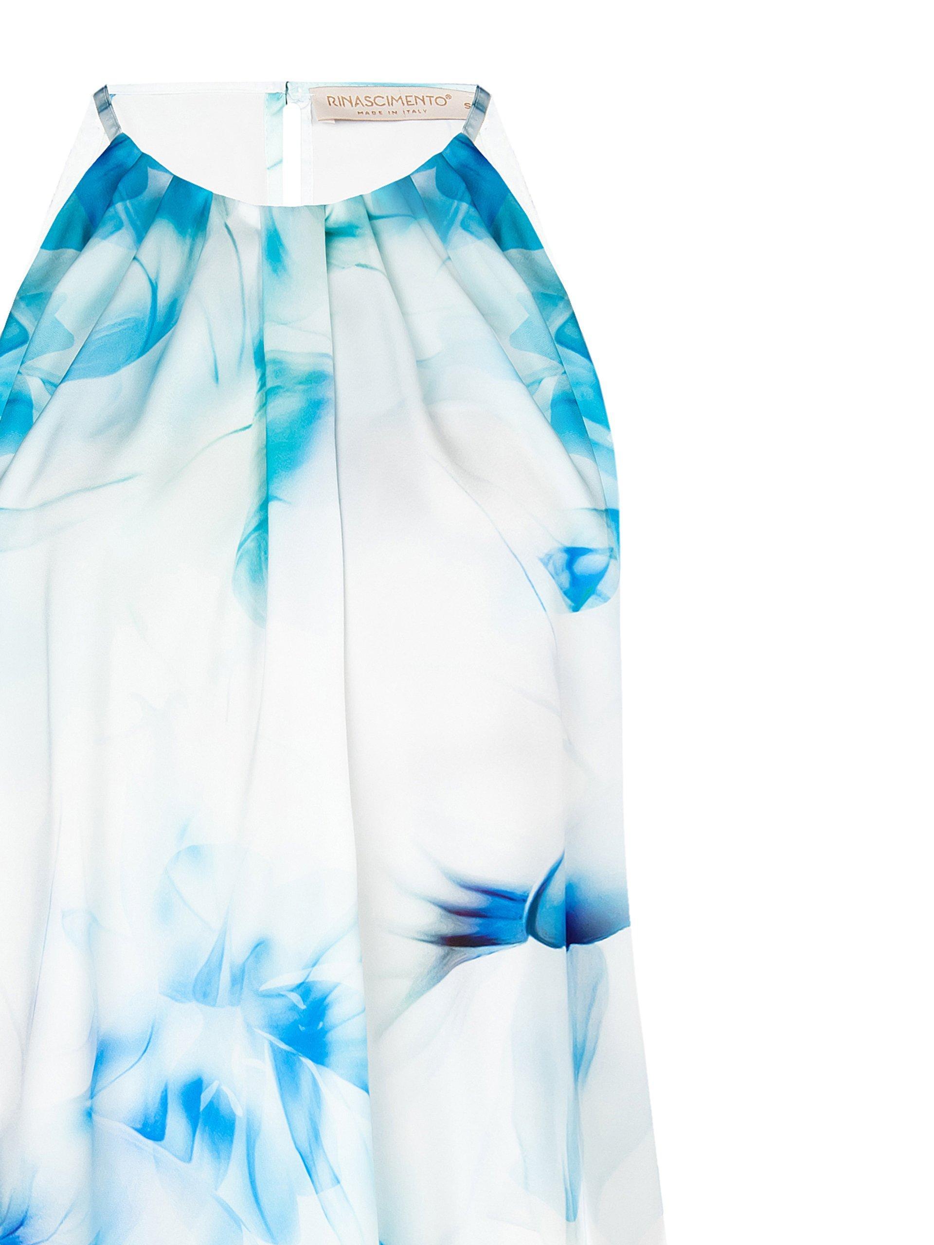 Top sfiancato in raso Rinascimento donna