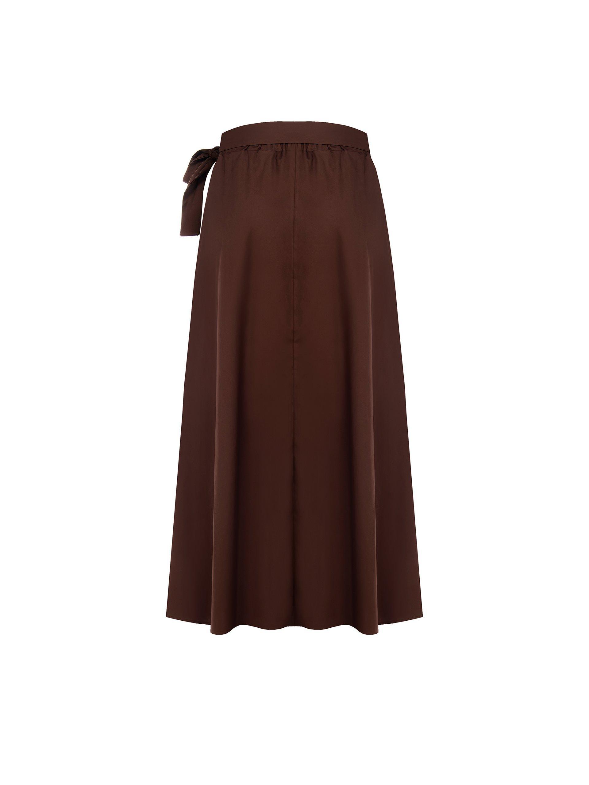 Gonna lunga a ruota in cotone Rinascimento