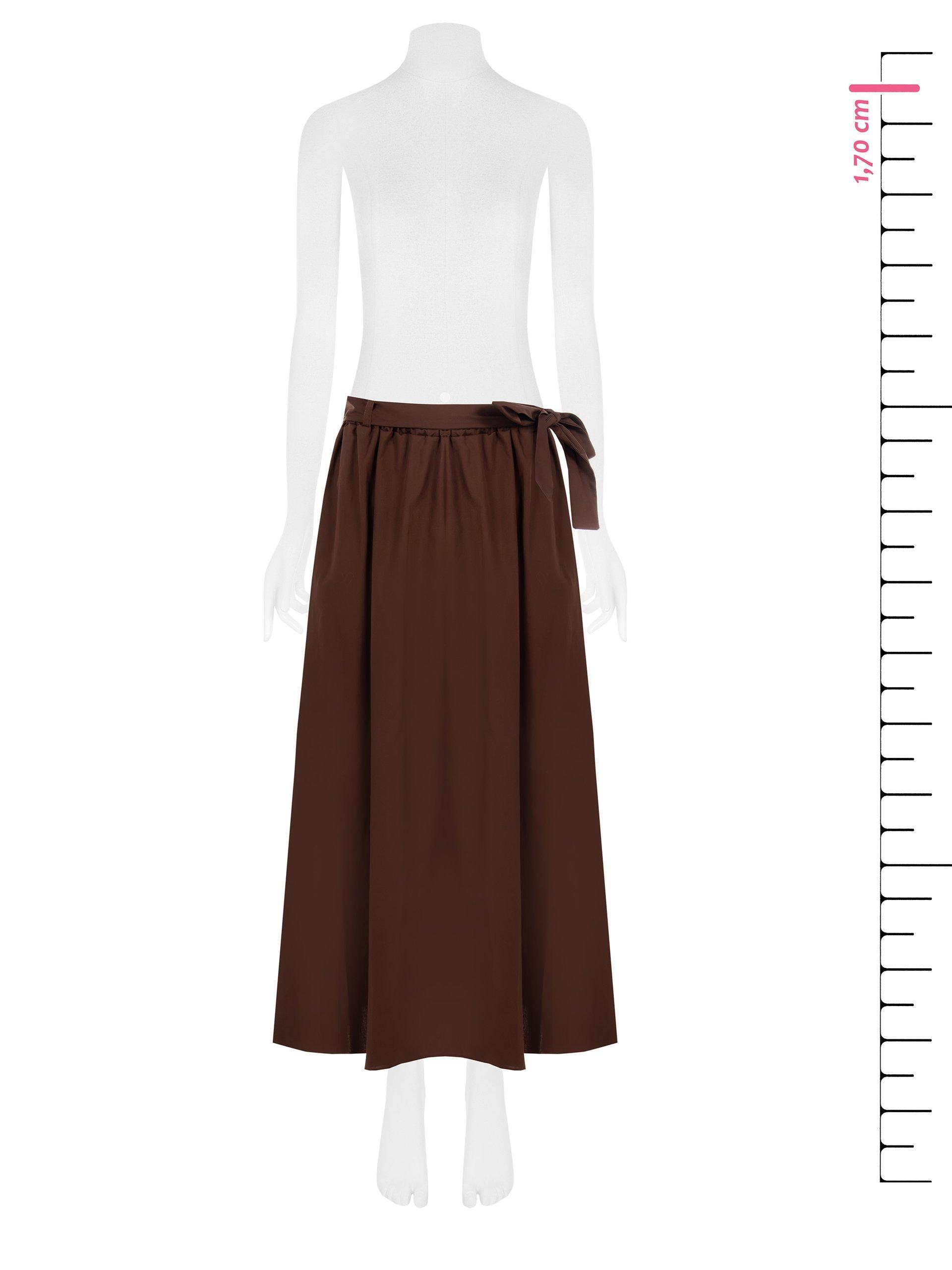 Gonna lunga a ruota in cotone Rinascimento