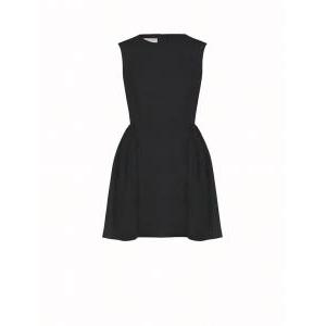Abito corto in pizzo nero  donna