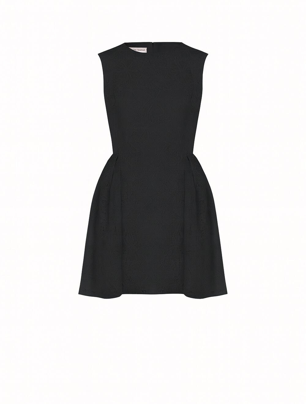 Abito corto in pizzo nero Rinascimento donna