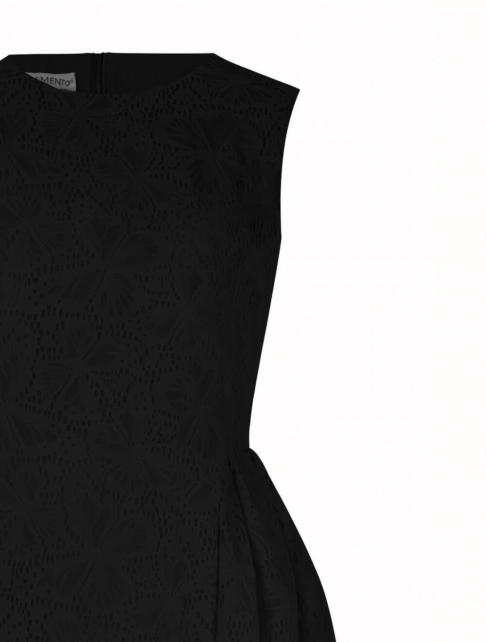 Abito corto in pizzo nero Rinascimento donna