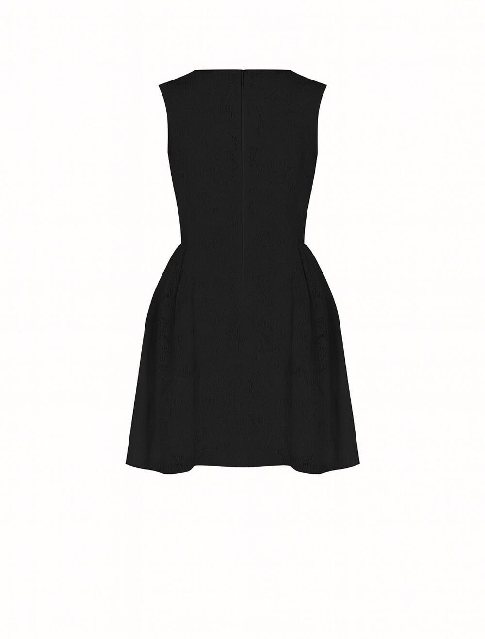 Abito corto in pizzo nero Rinascimento donna