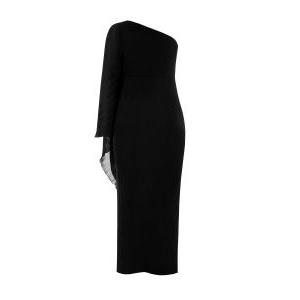 Abito lungo  curvy nero