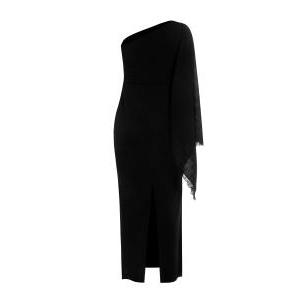 Abito lungo  curvy nero