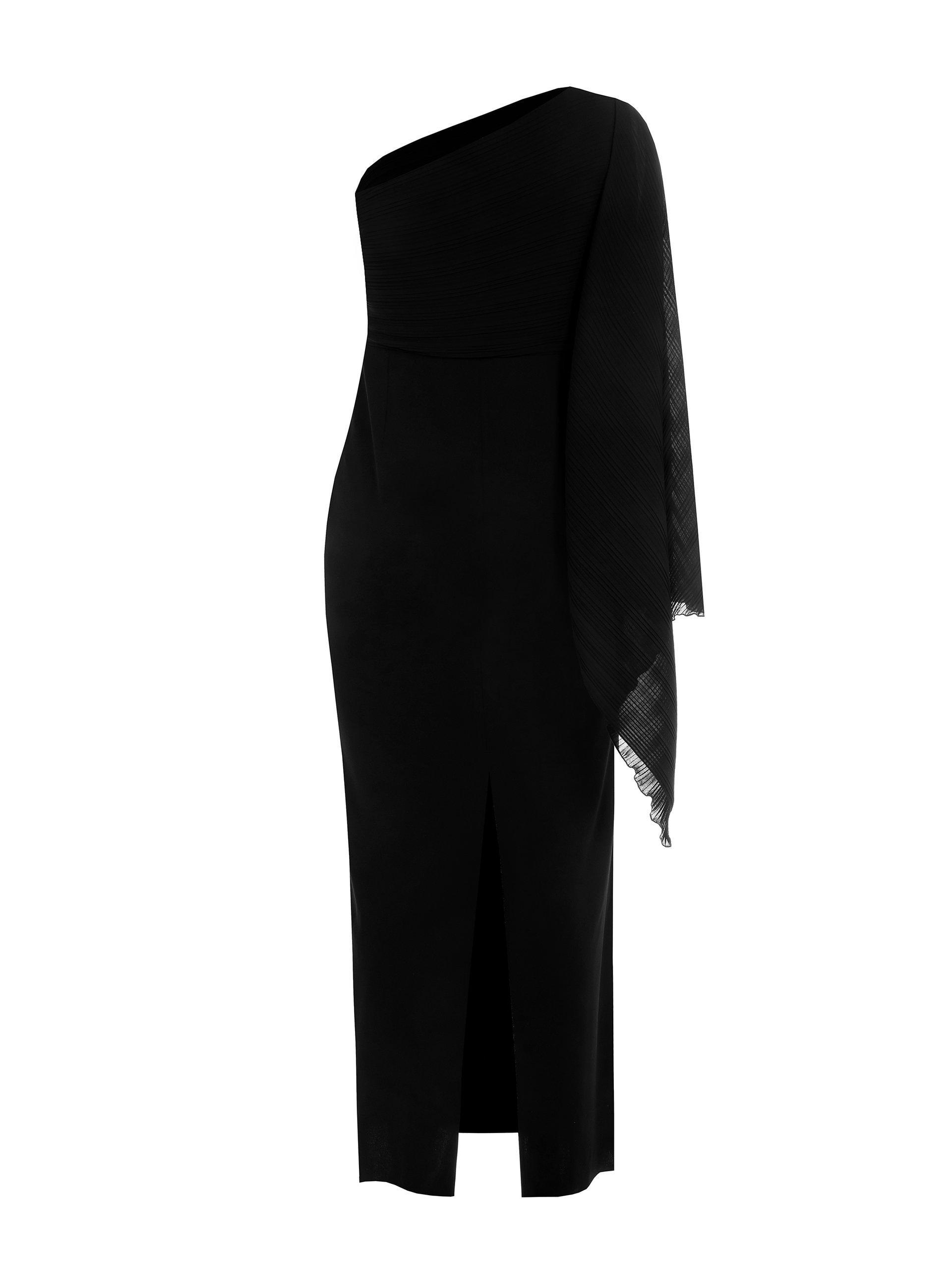 Abito lungo Rinascimento Curvy nero