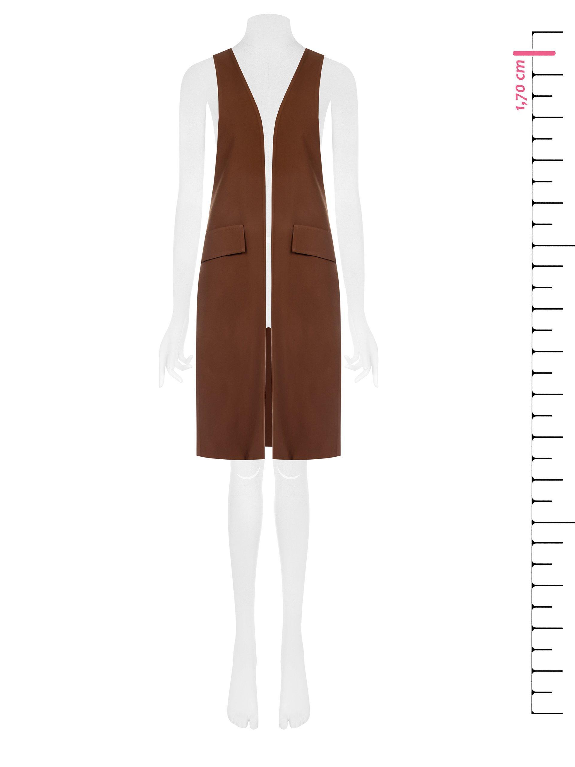 Gilet lungo aperto Rinascimento donna
