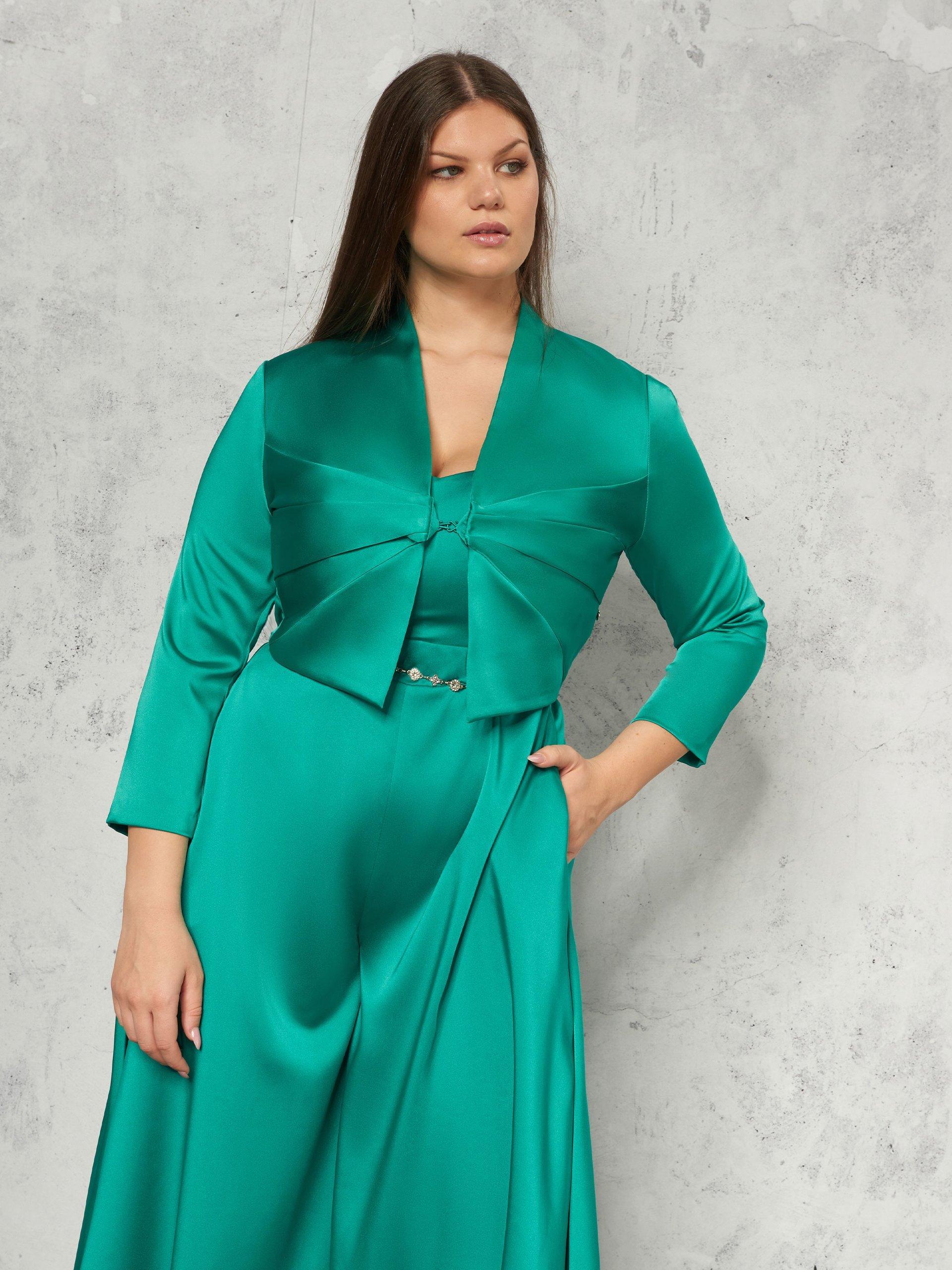 Bolero coprispalle in raso Rinascimento curvy