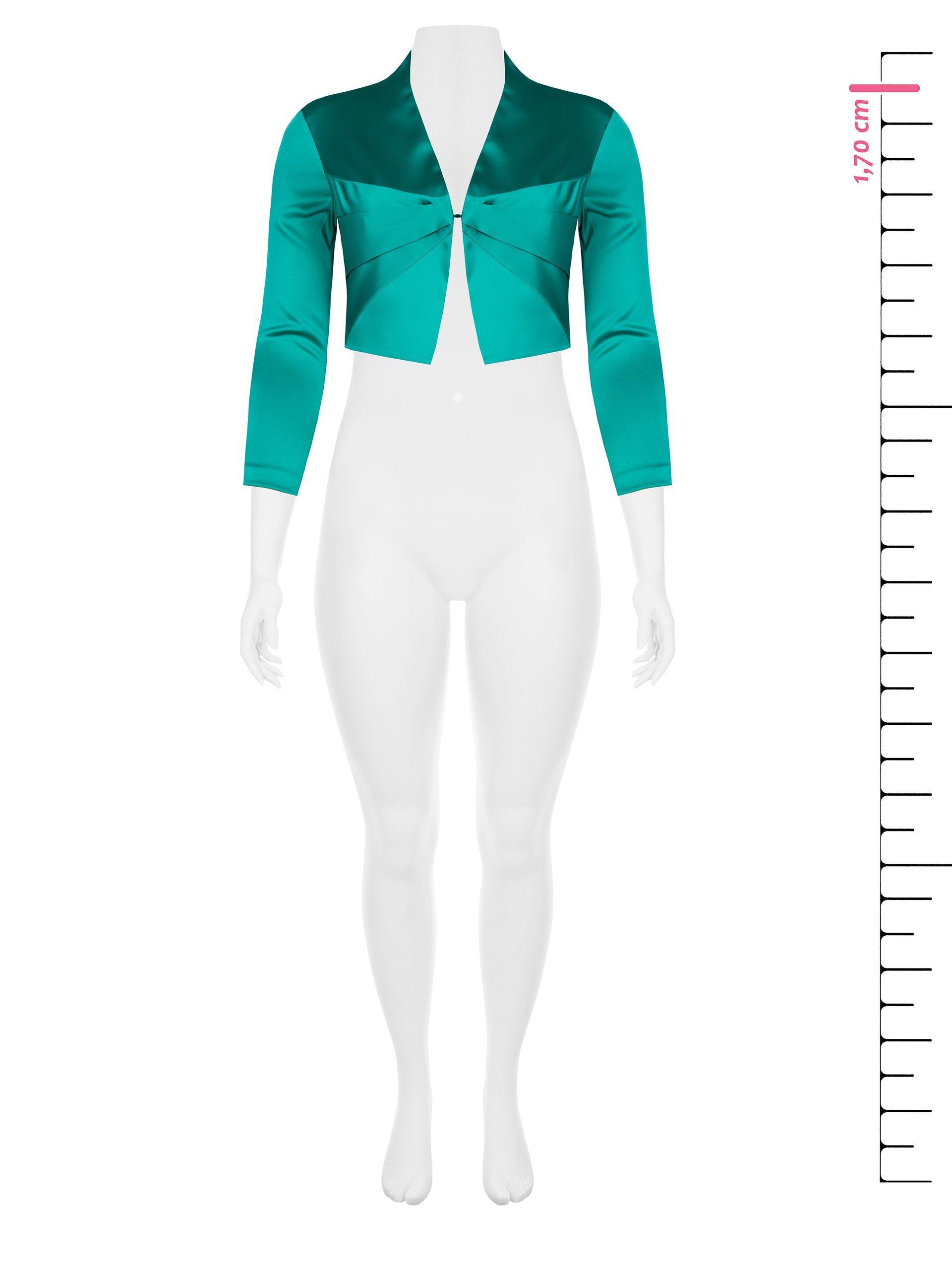 Bolero coprispalle in raso Rinascimento curvy