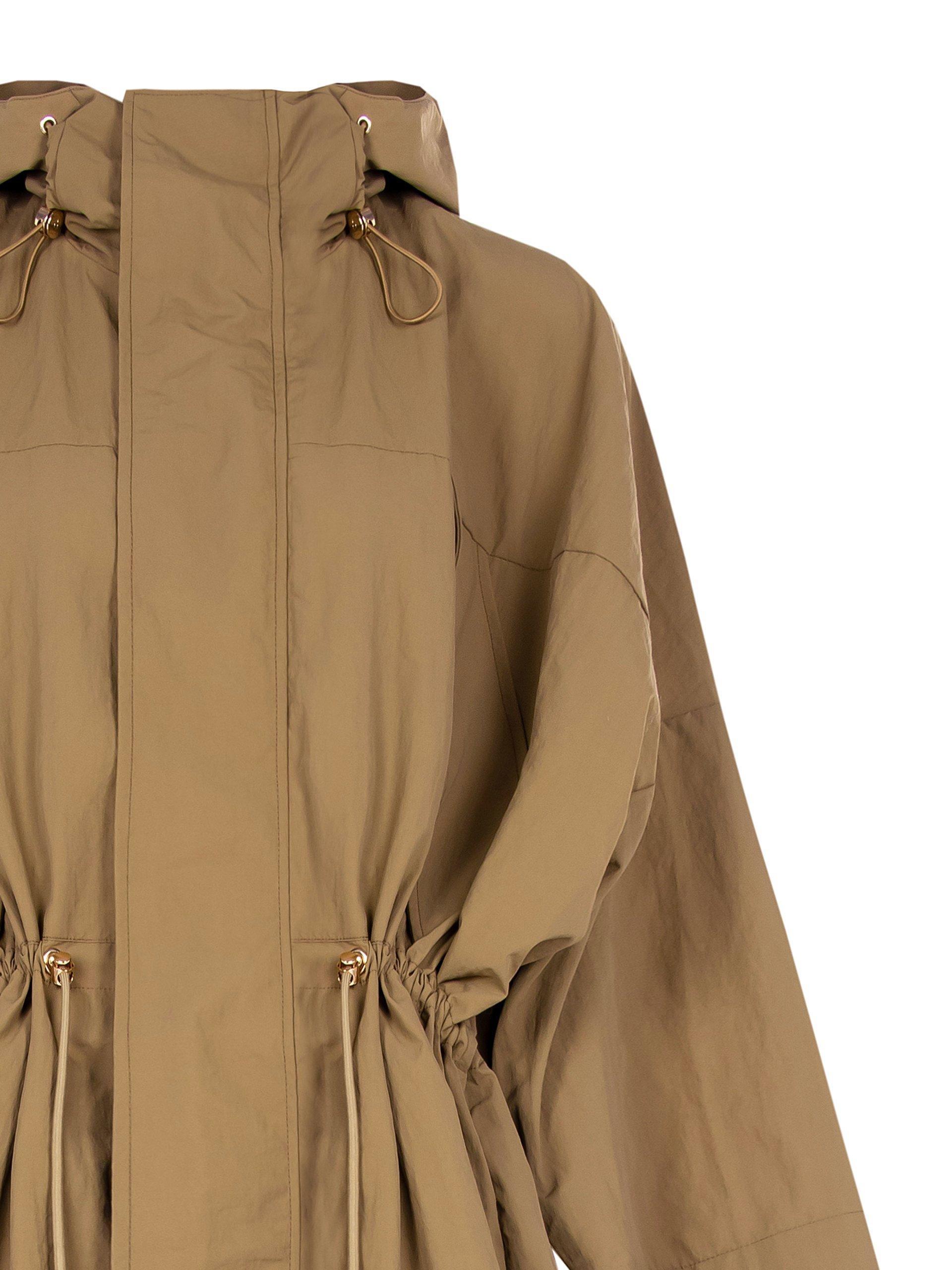Giacca Parka con cappuccio Impermeabile da donna Rinascimento