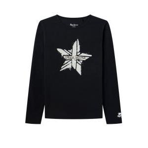 T-shirt manica lunga cotone  bambina