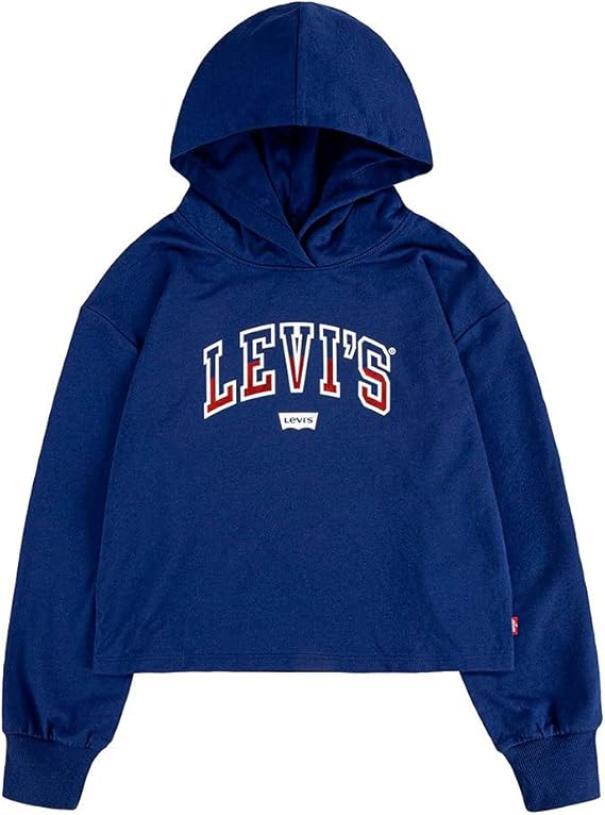 Felpa con cappuccio cotone garzato Levi's ragazza