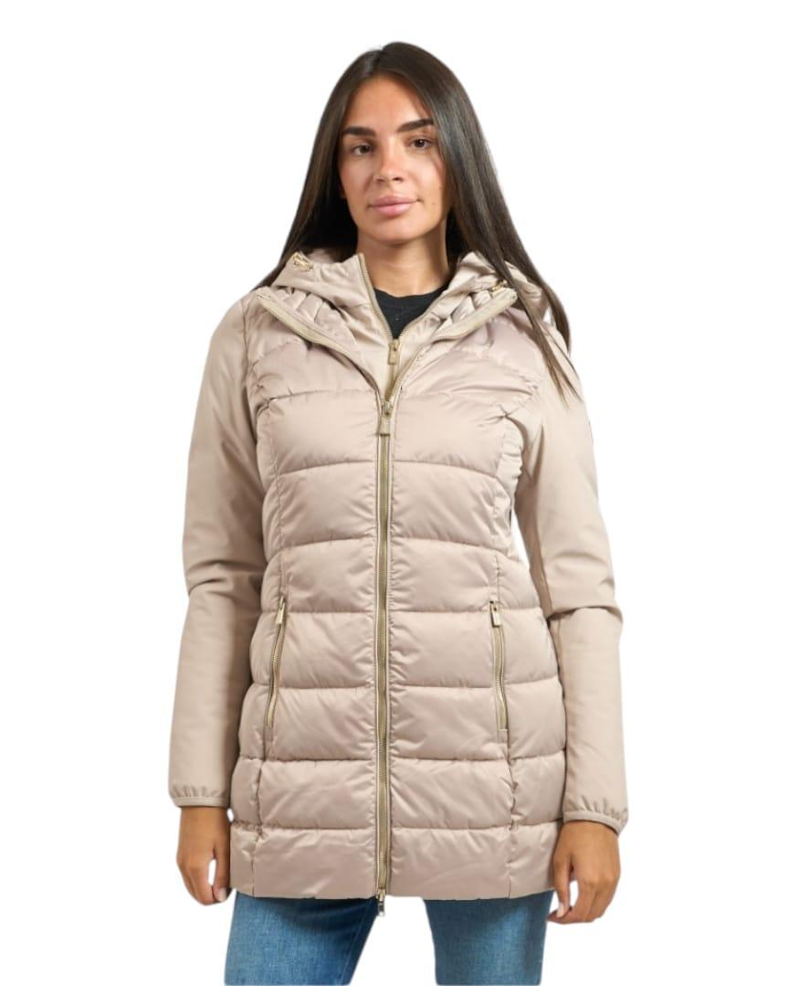 Giubbotto donna Yes Zee trapuntato con cappuccio