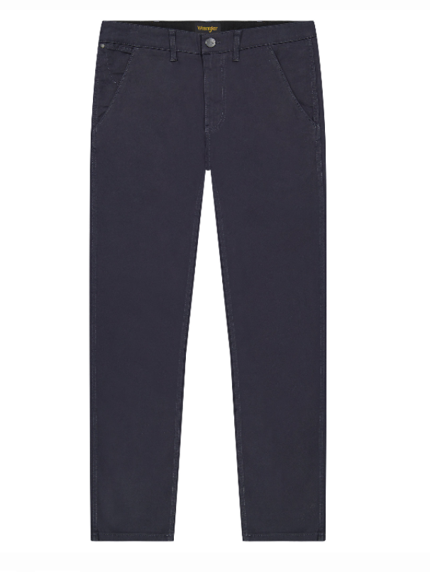 wrangler chino regular gabardine cotone  blu - foto 1