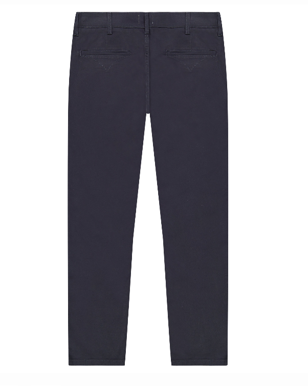 wrangler chino regular gabardine cotone  blu - foto 2