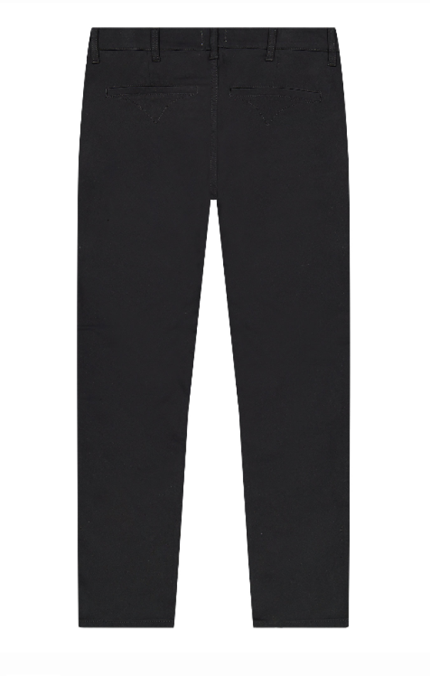 wrangler chino regular gabardine cotone  nero - foto 2