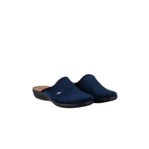 Pantofole donna in velluto blu