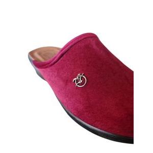 Pantofole donna in velluto bordeaux