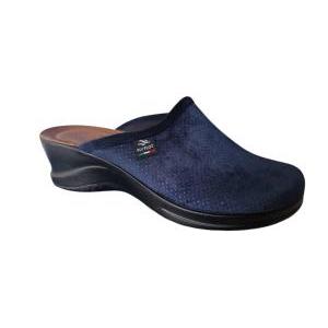 Pantofole da donna  velluto blu