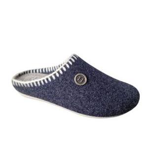 Pantofole da donna in lana  blu