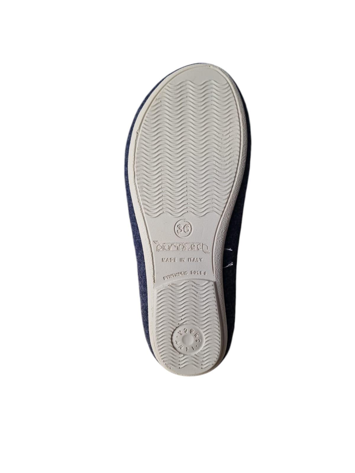Pantofole da donna in lana Fly Flot blu