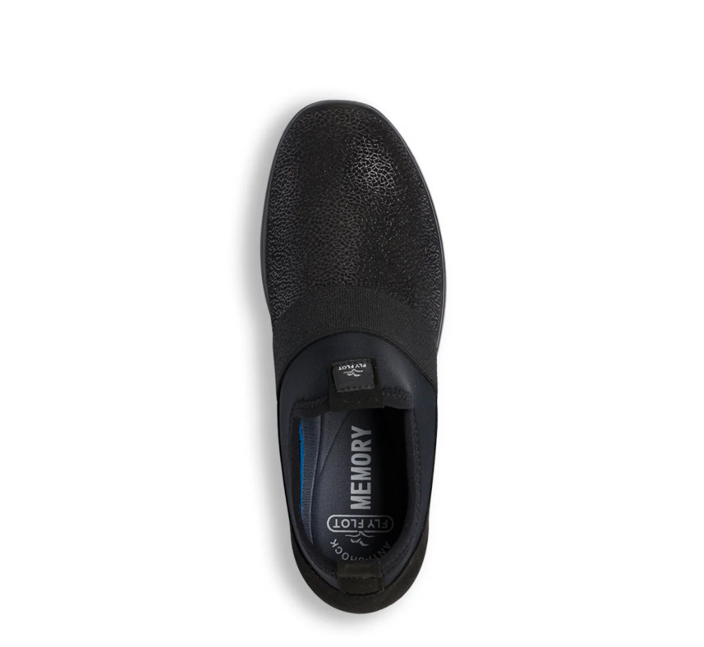 Sneakers Slip-on nere da Donna con fascia elastica Fly Flot