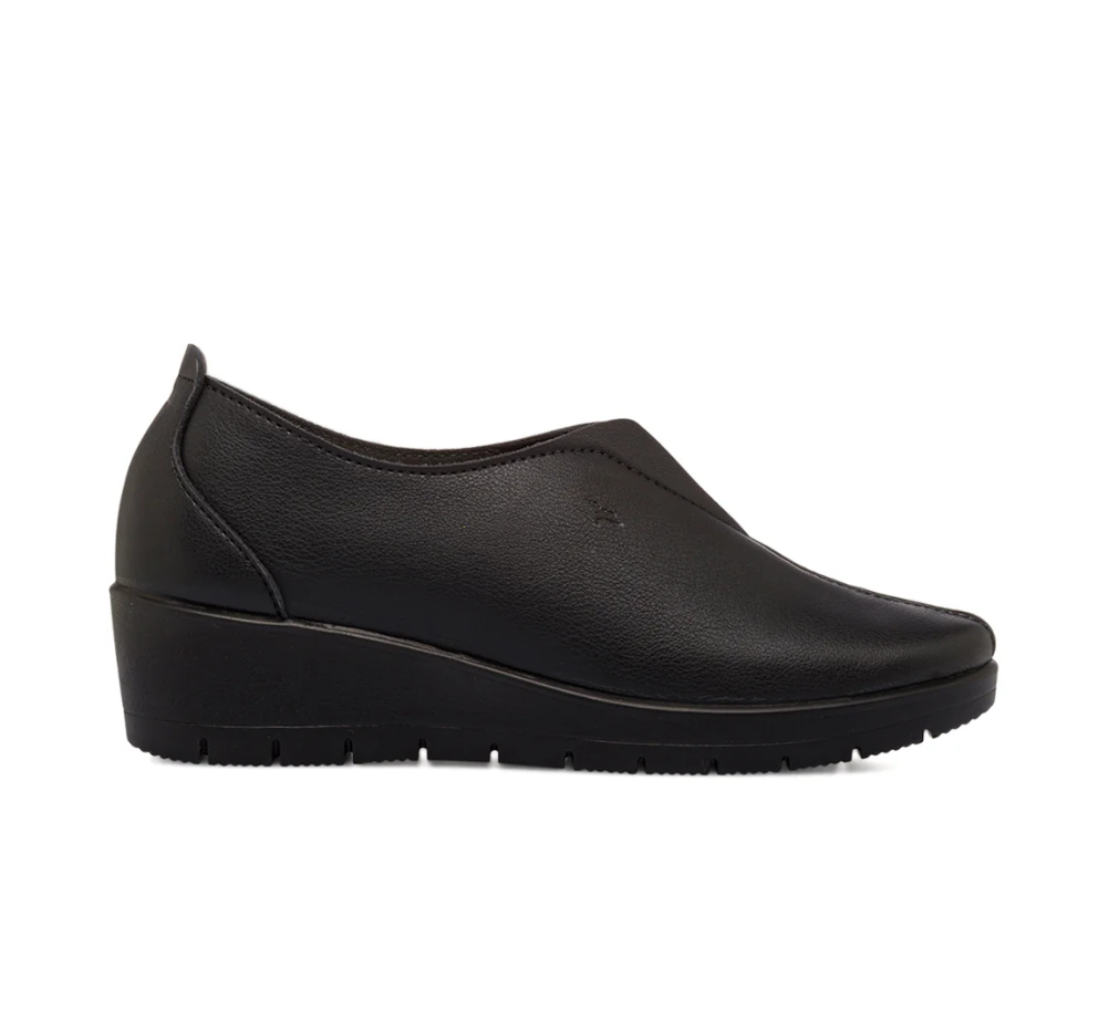 Scarpe Slip-on da Donna nere con zeppa Fly Flot