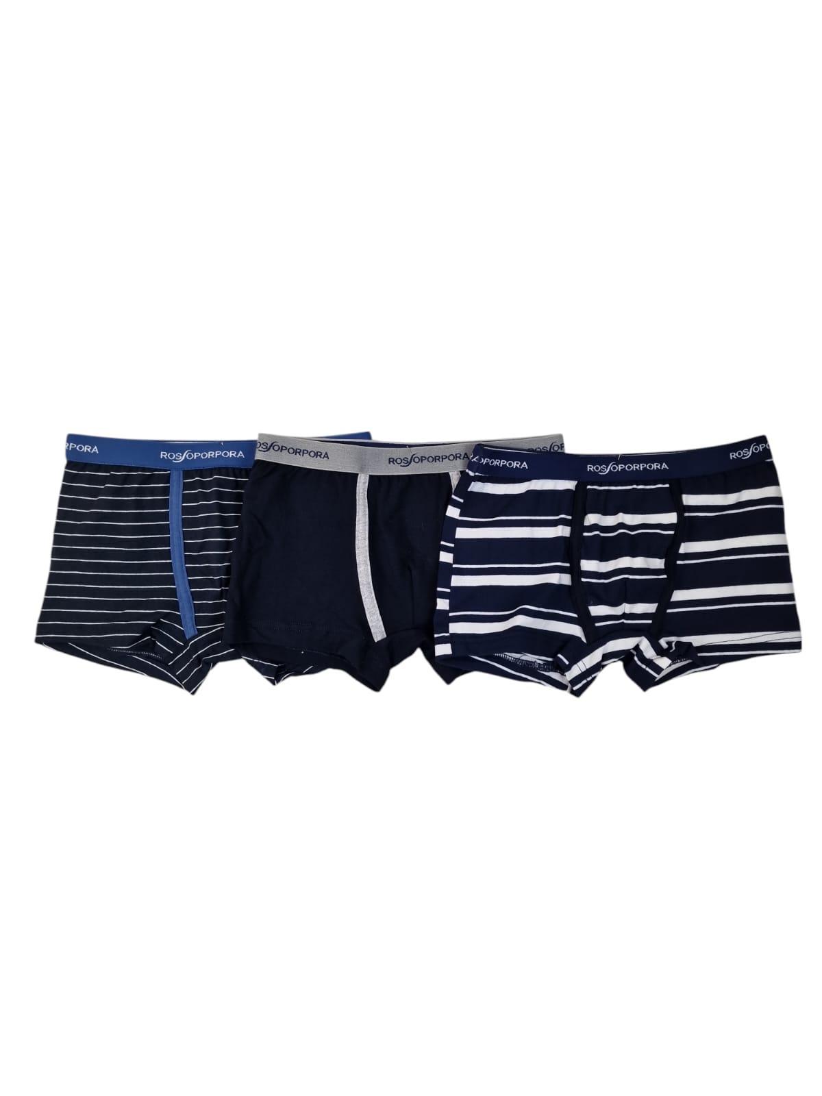 Tris boxer ragazzo Rossoporpora
